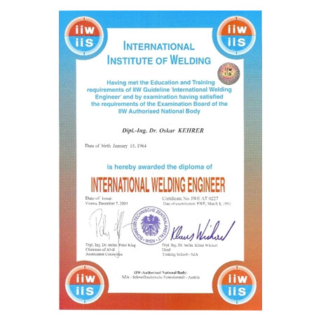 Externe Schweißaufsicht nach DIN-EN ISO 14731 als International Welding Engineer